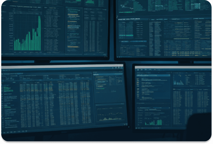 Maritime control room with monitors